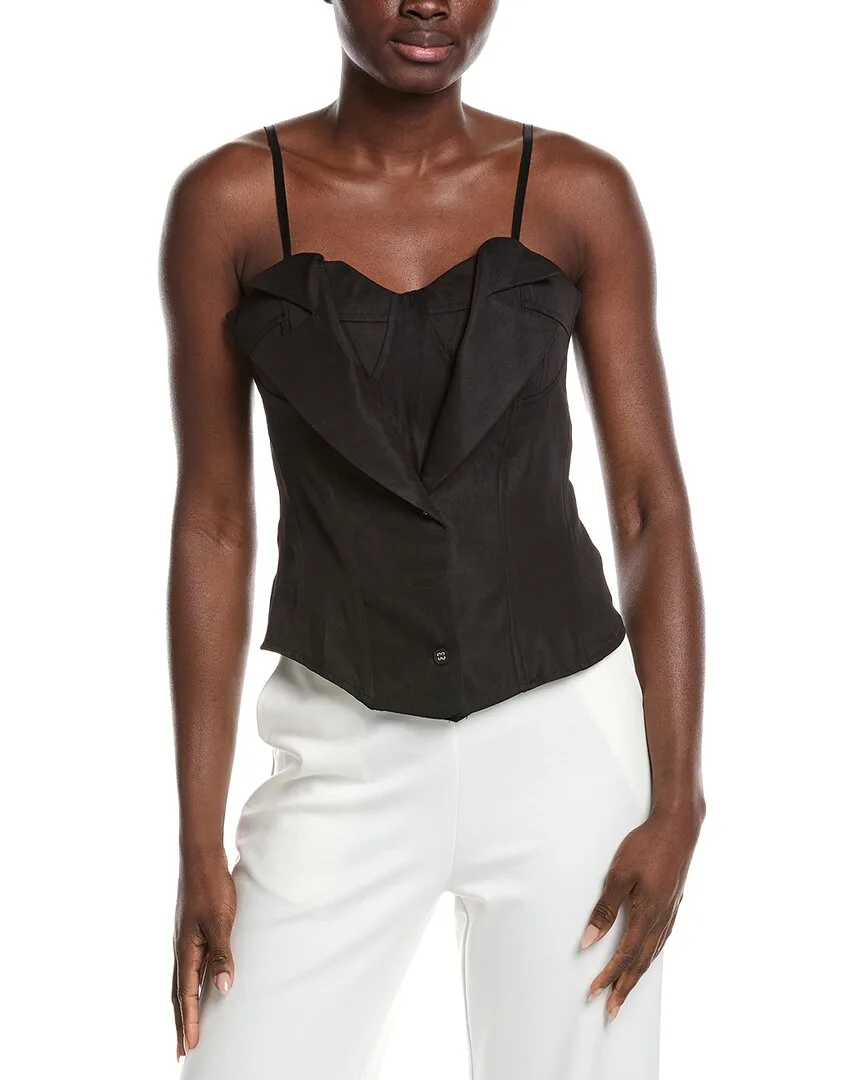 Zip-Up Corset Top by Gracia