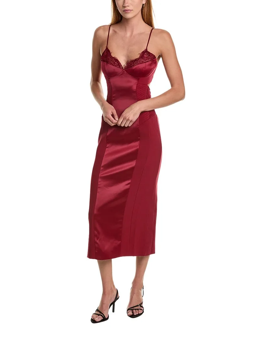 Katana Fitted Midi Dress by Bardot