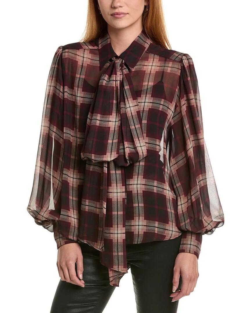 Cecile Tie-Neck Top by Bardot