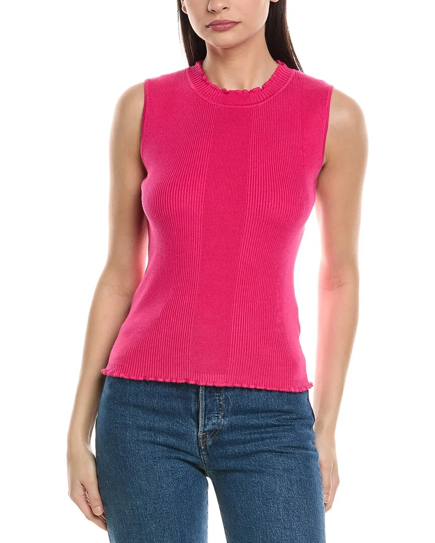 Ribbed Knit Top by Karl Lagerfeld