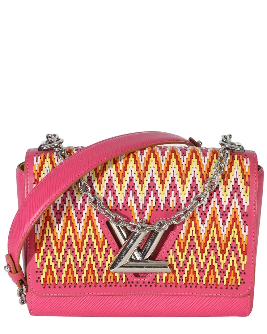 Pink Leather Stitch Epi Twist mm (authentic Pre-Loved)