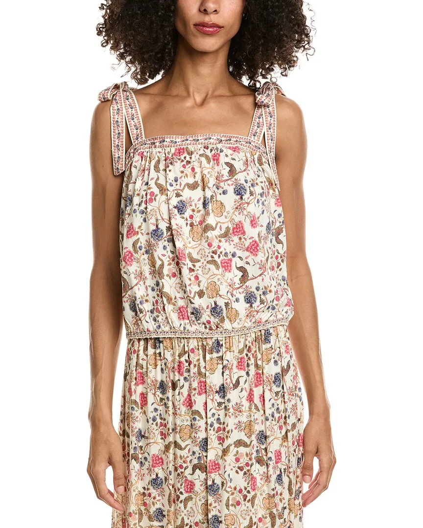 Tie Shoulder Tank Top by Max Studio