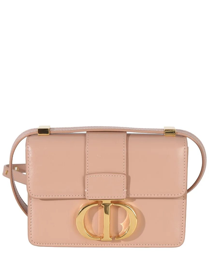 Pink Leather Light Micro 30 Montaigne Flap Bag (authentic Pre-Loved) by Dior
