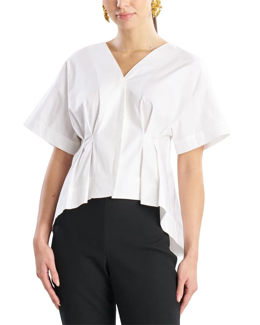 Poplin Cocoon Shirt by Natori