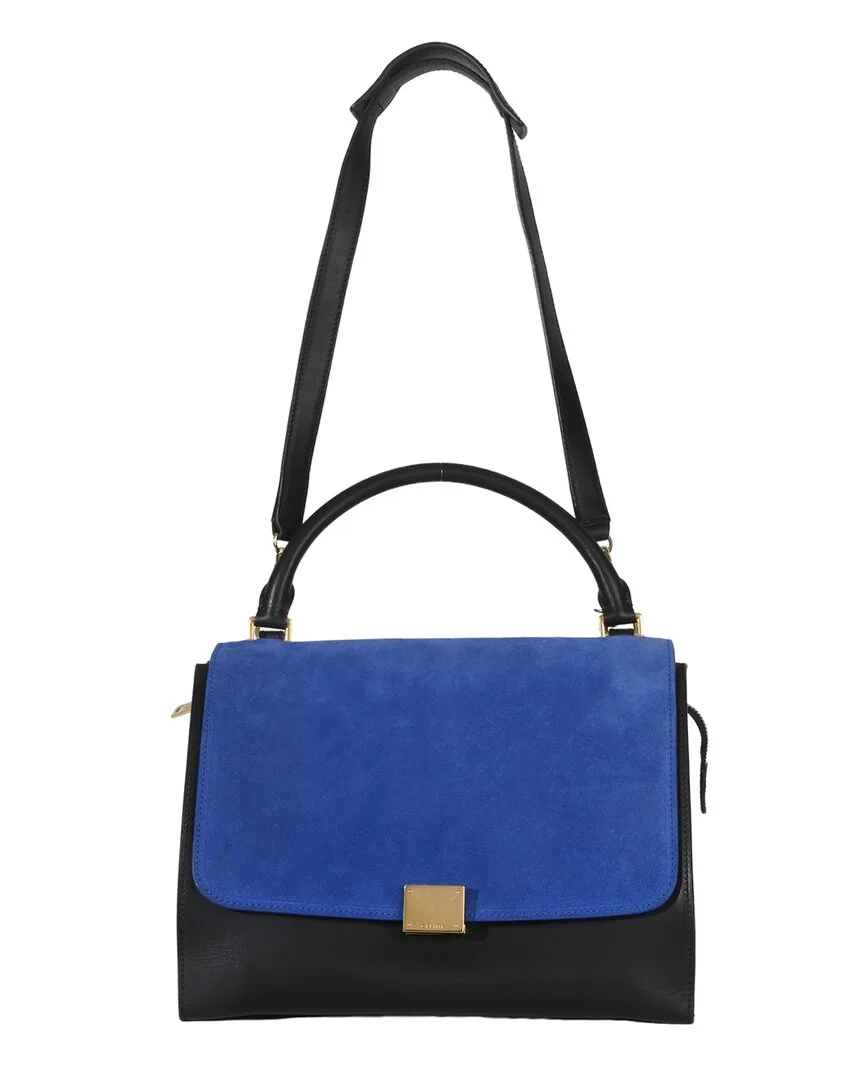Multicolor Leather Small Trapeze Bag (authentic Pre-Loved) by Celine