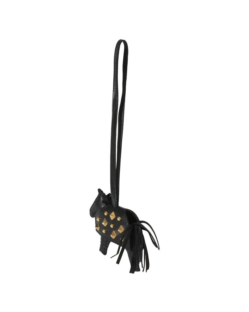 Milo Lambskin Studded Grigri Rodeo Robeo Rock Charm Pm (authentic Pre-Loved) by Herms