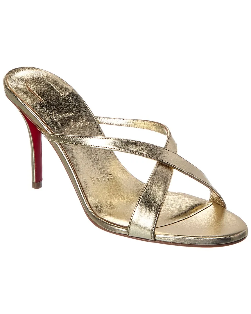 Mulazee 80 Leather Sandal by Christian Louboutin