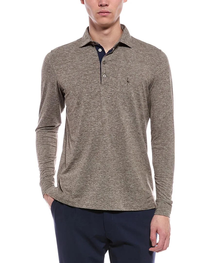 Brushed Melange Polo Shirt by Tailorbyrd