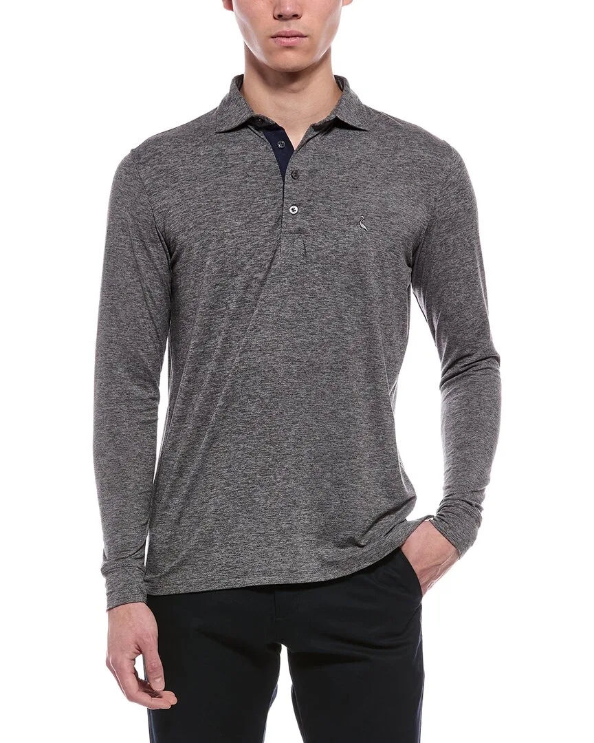 Brushed Melange Polo Shirt
