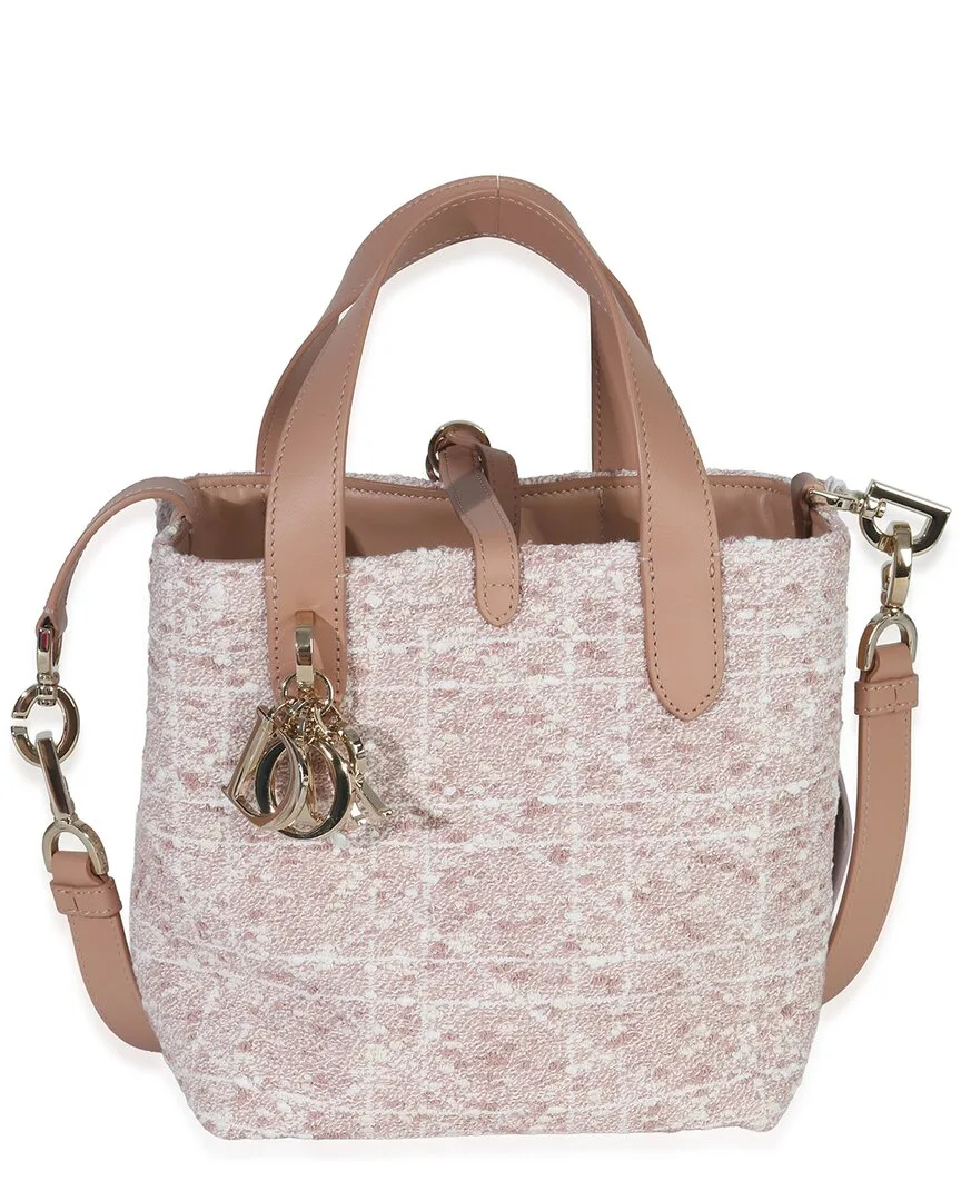 Pink Tweed Small Toujours Vertical Tote (authentic Pre-Loved) by Dior