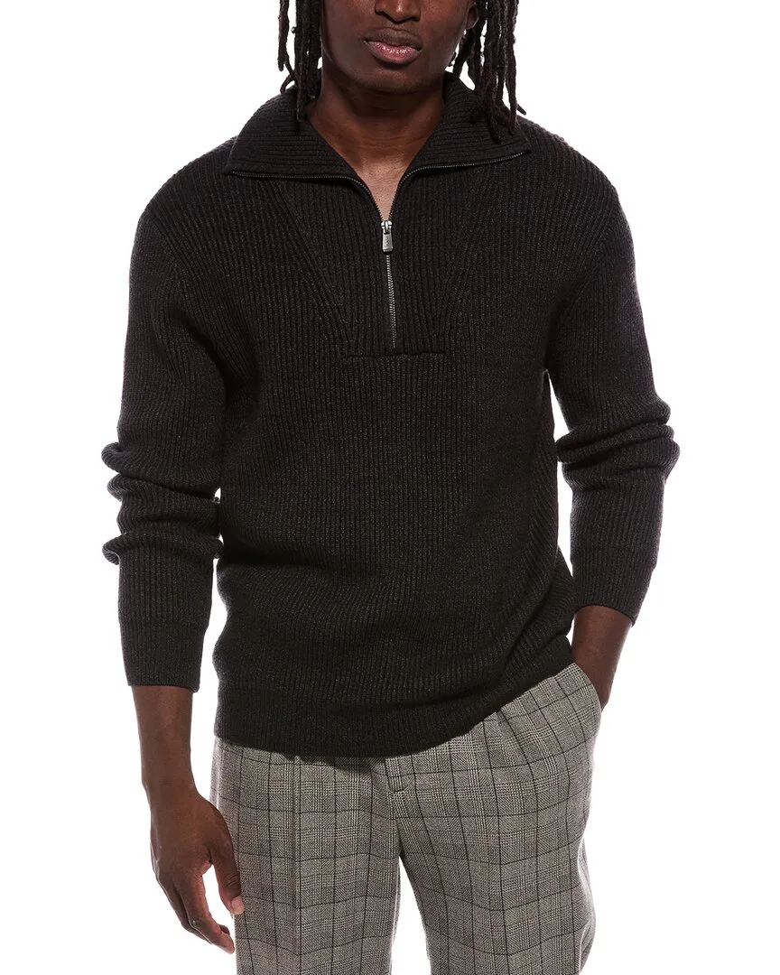 Lis Quarter Zip Mock Neck Sweater by Jason Wu