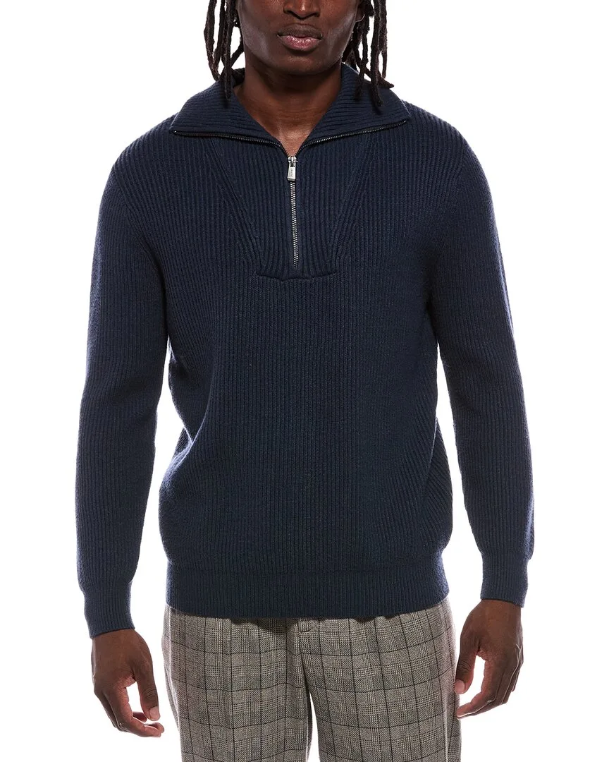 Lis Quarter Zip Mock Neck Sweater