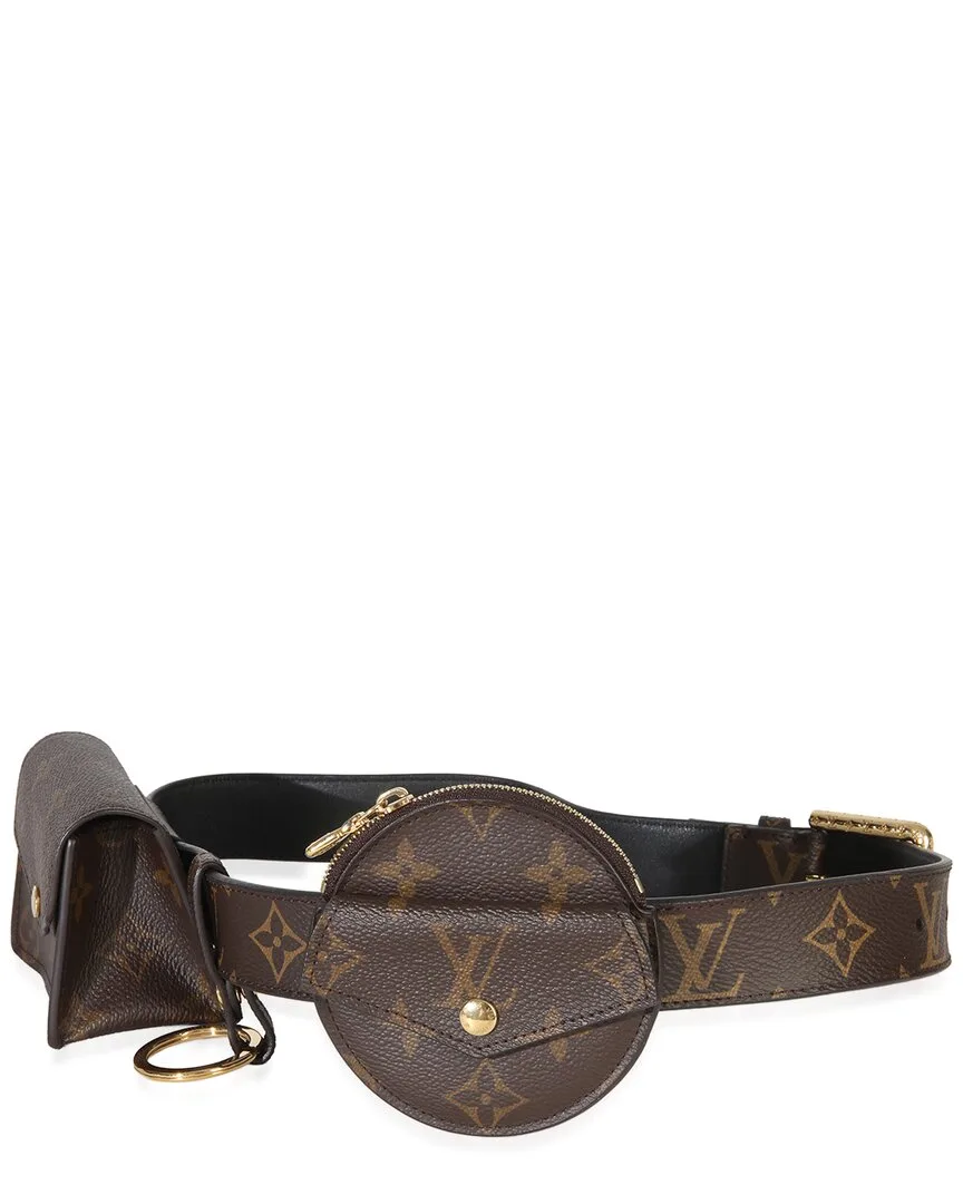 Brown Monogram Canvas Daily Multi Pocket Belt (authentic Pre-Loved) by Louis Vuitton