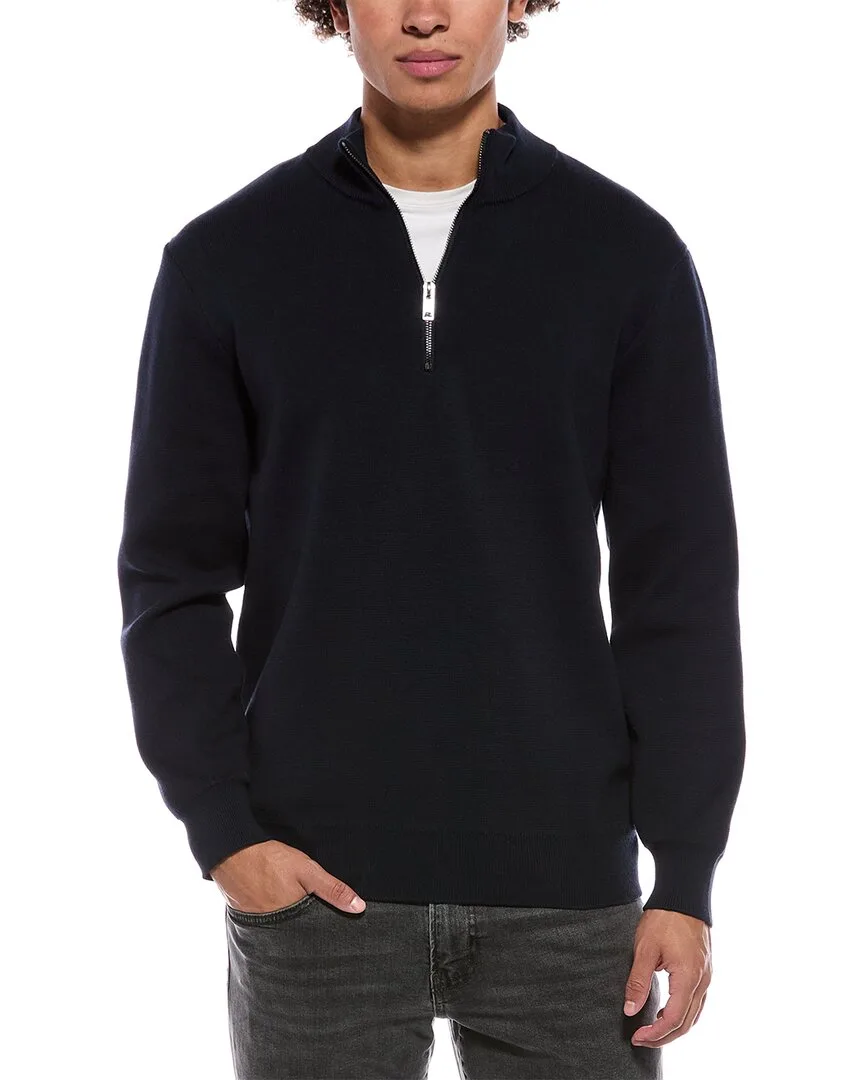 Knit 1/4-Zip Pullover by Jason Wu
