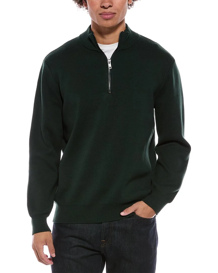 Knit 1/4-Zip Pullover by Jason Wu
