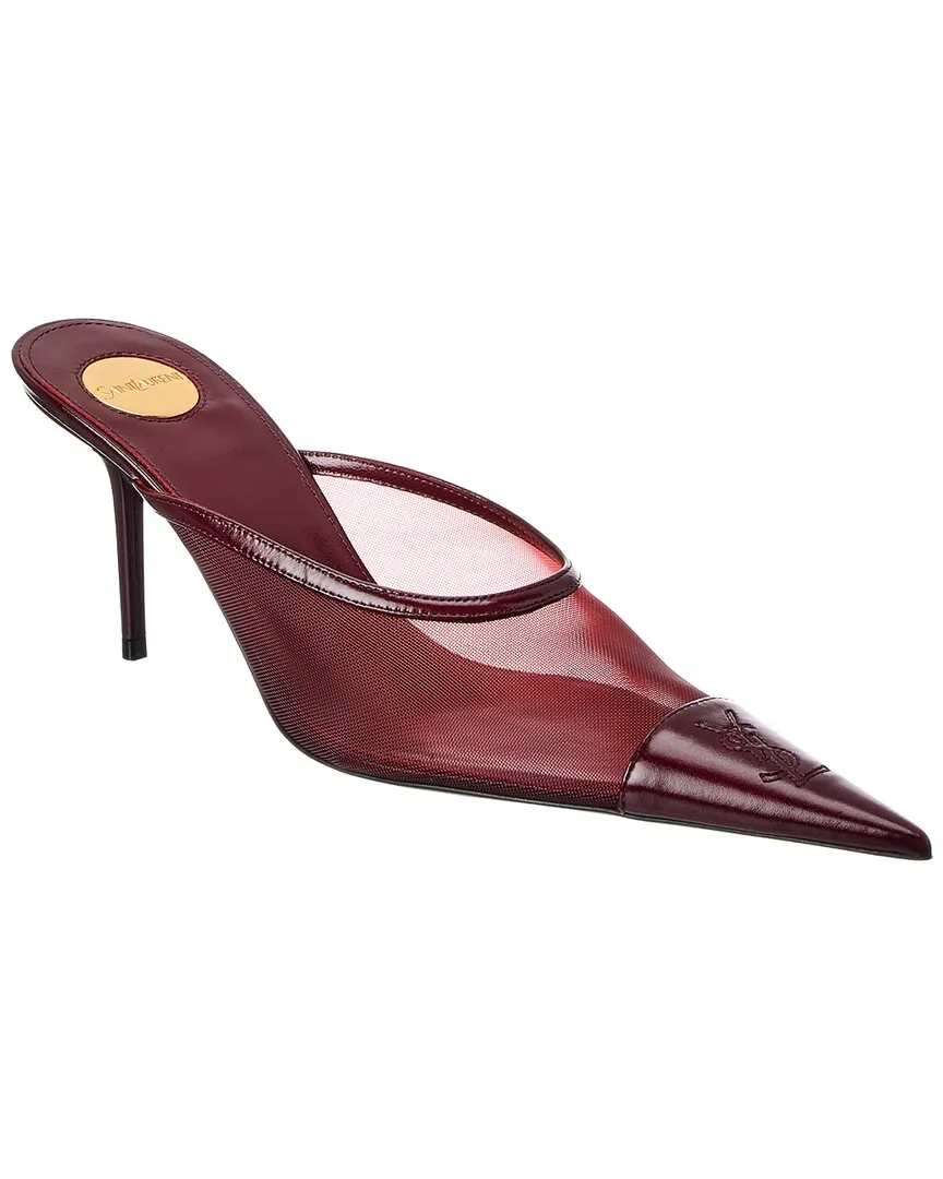 Renee 75 Mesh & Leather Mule