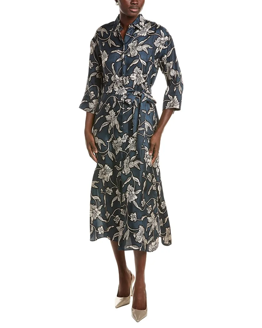 Peonia Silk Midi Shirtdress by Max Mara