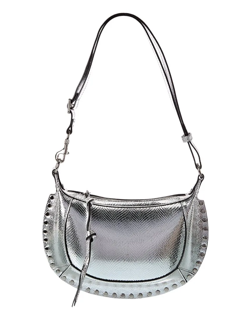 Oskan Moon Embossed Leather Shoulder Bag