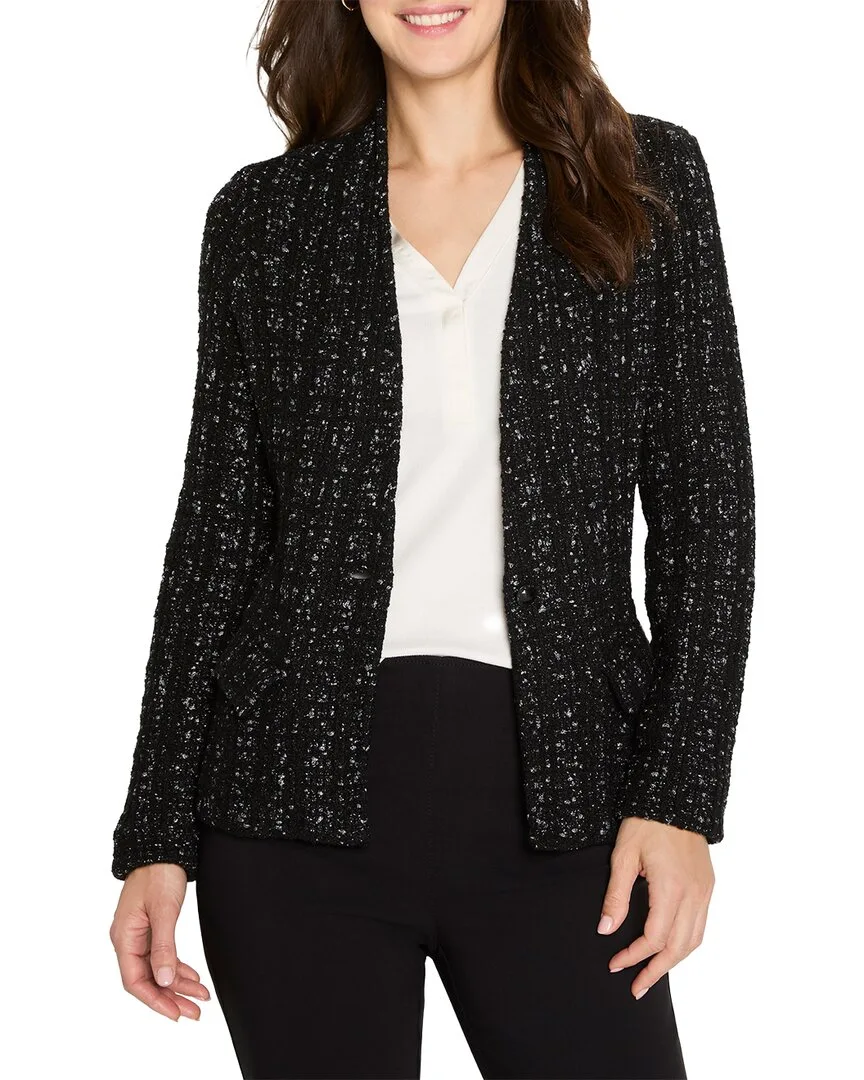 Metallic Grid Knit Jacket by Nic+Zoe