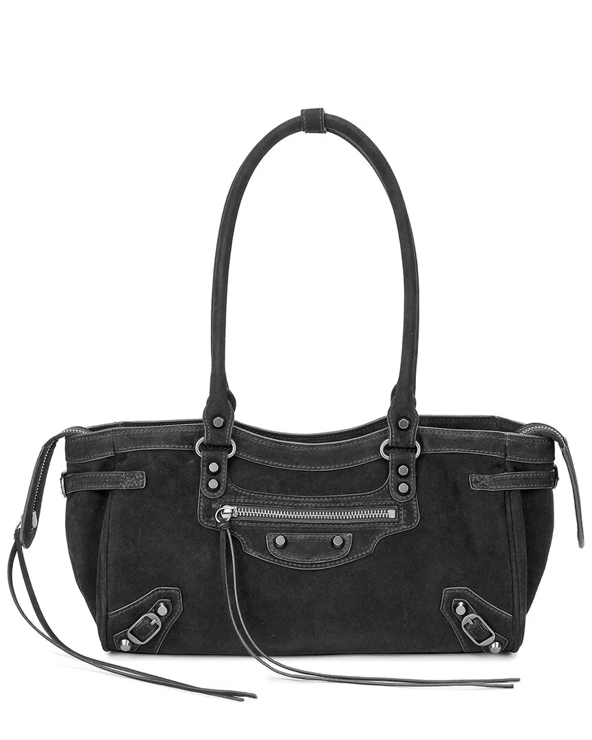 The City Suede Shoulder Bag by Tiffany & Fred Paris