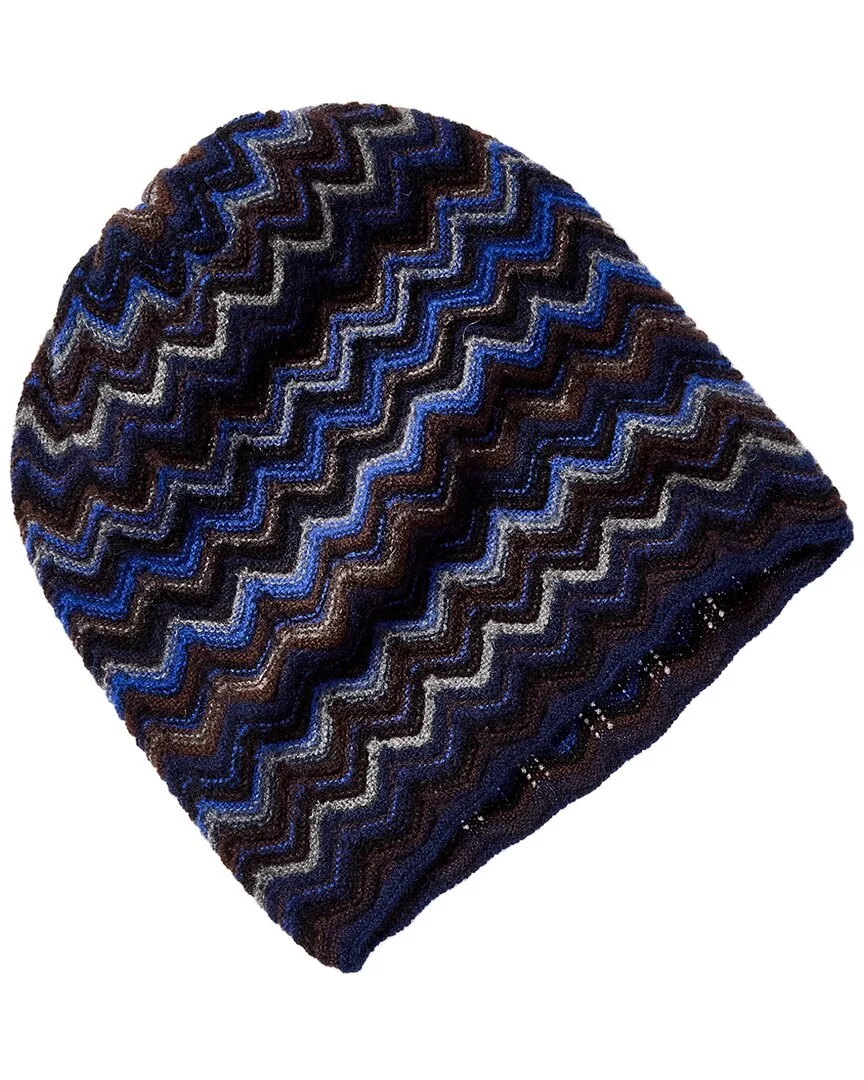 Zig Zag Stitch Cashmere Hat by Forte