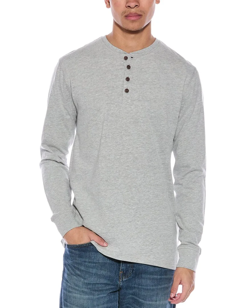 Replenishment Brushed Jersey Henley by Weatherproof Vintage