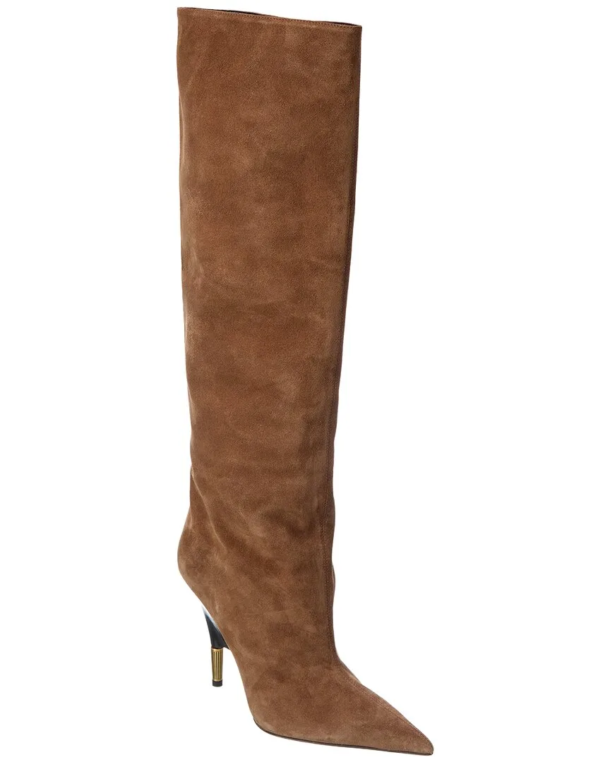 Bella Suede Knee-High Boot by Khaite