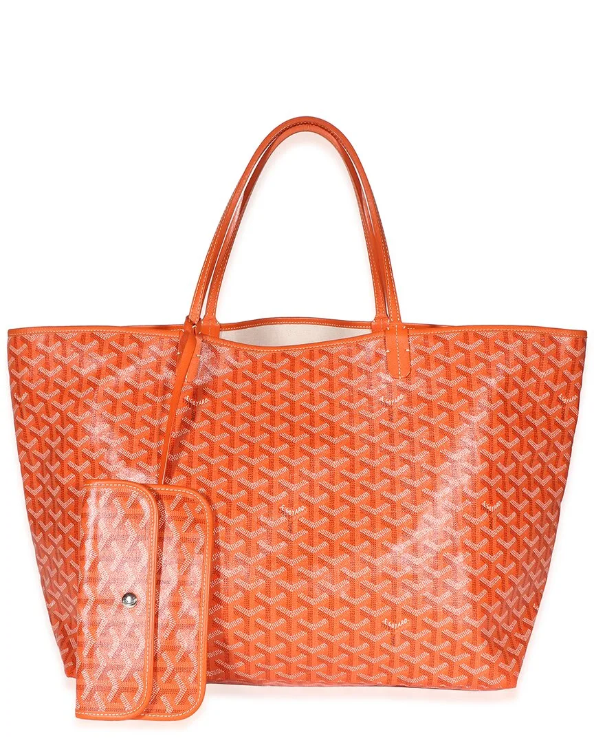 Orange Goyardine Canvas Saint Louis Gm (authentic Pre-Loved) by Goyard