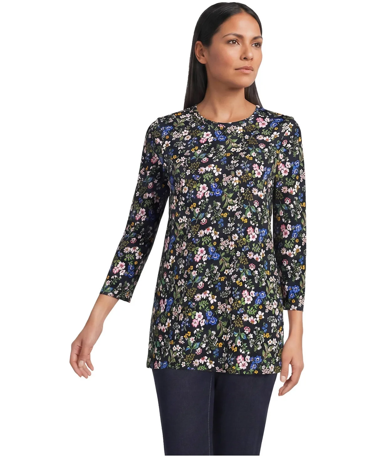 3/4 Sleeve Cotton Supima Tunic