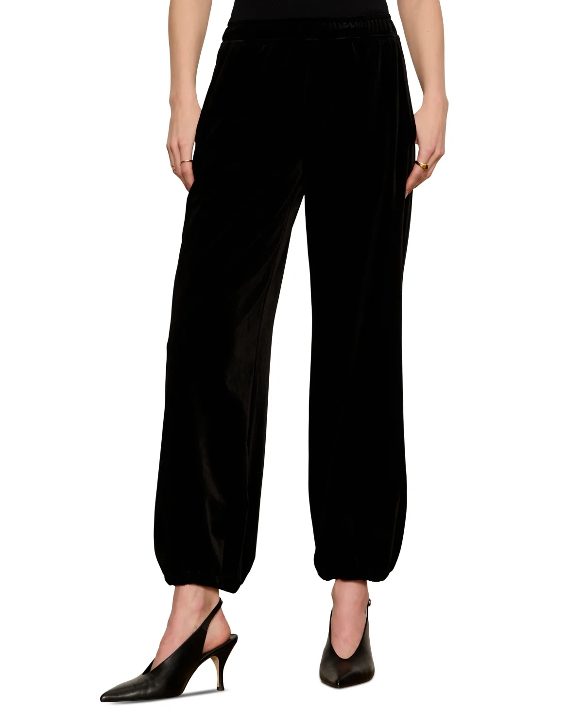Micro Balloon Velvet Wide Leg Pants by Sanctuary