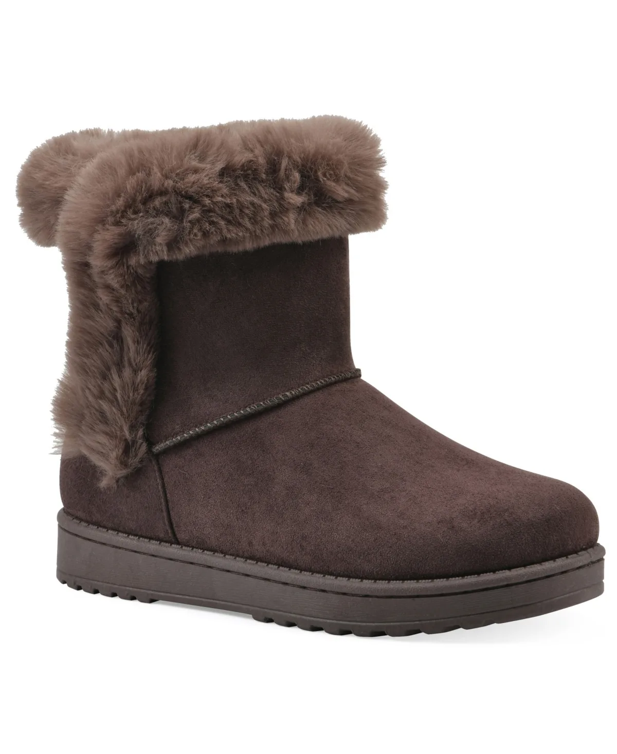 Incher Faux Fur-Lined Booties by White Mountain