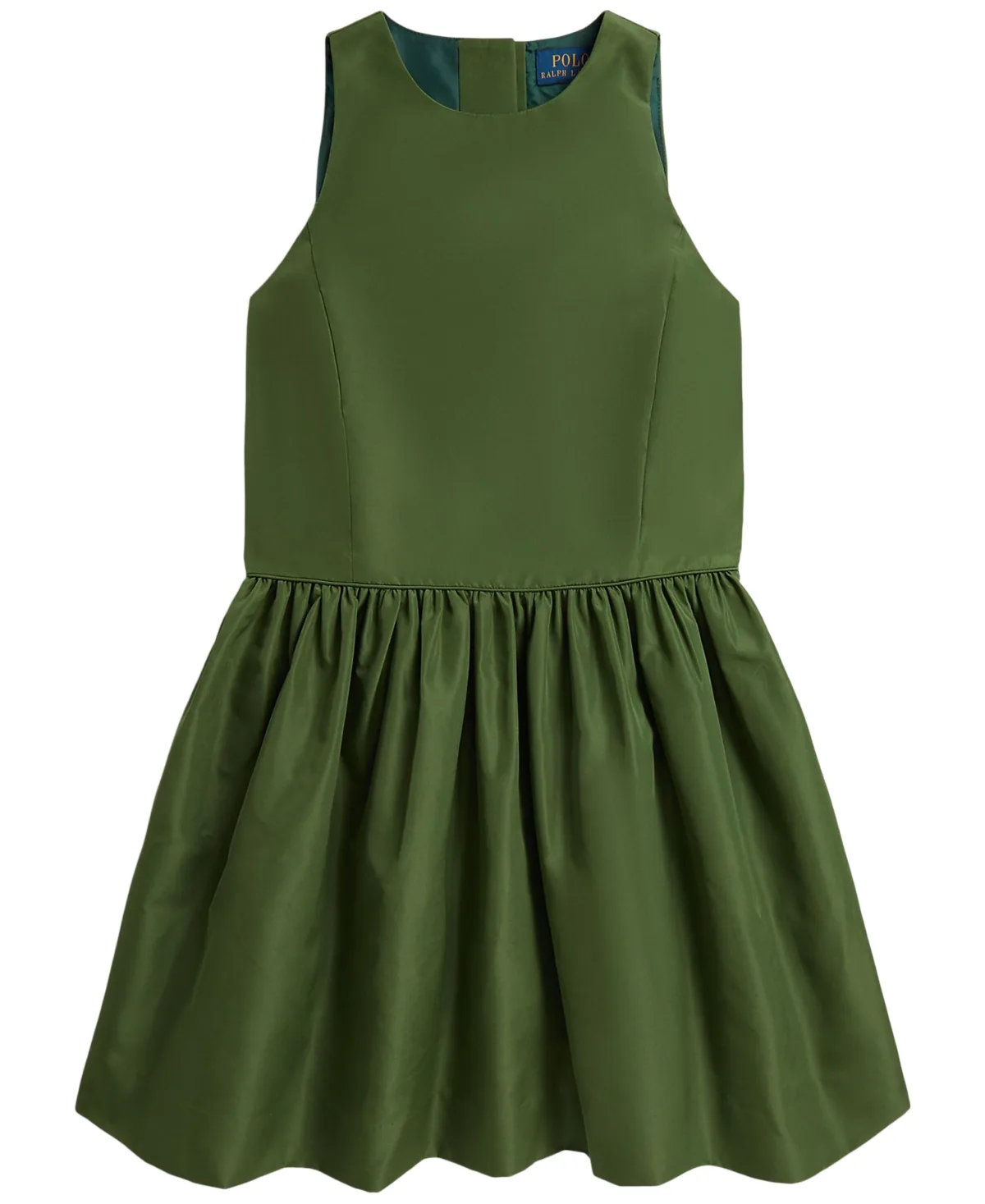 Fit-and-Flare Sleeveless Taffeta Dress by Polo Ralph Lauren