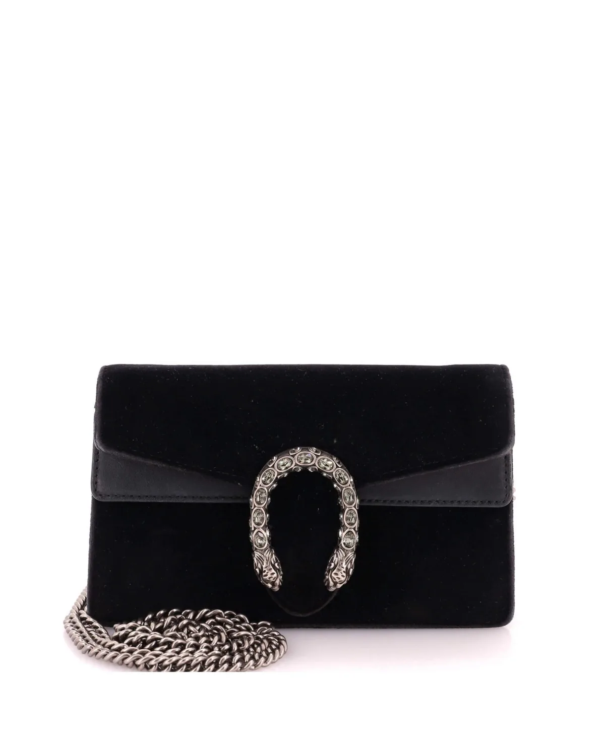 Pre-Owned Super Mini Dionysus Bag Velvet by Gucci