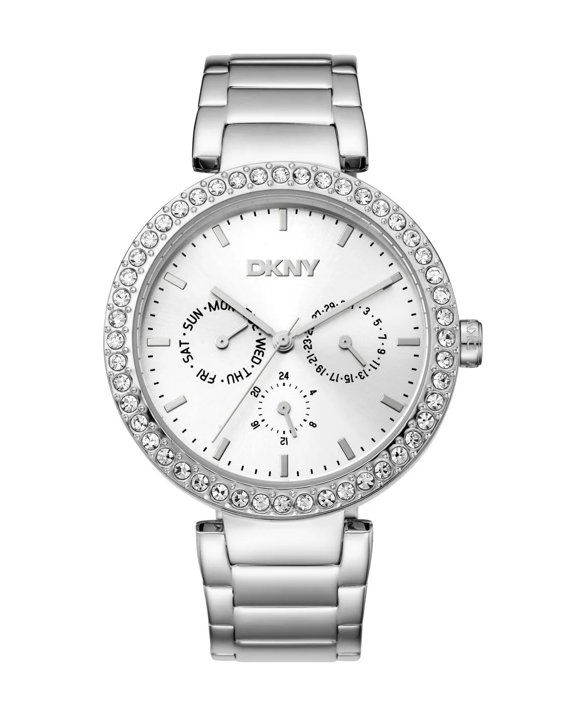 Quartz Evening Silver Stainless Steel Bracelet Watch, 40mm by DKNY