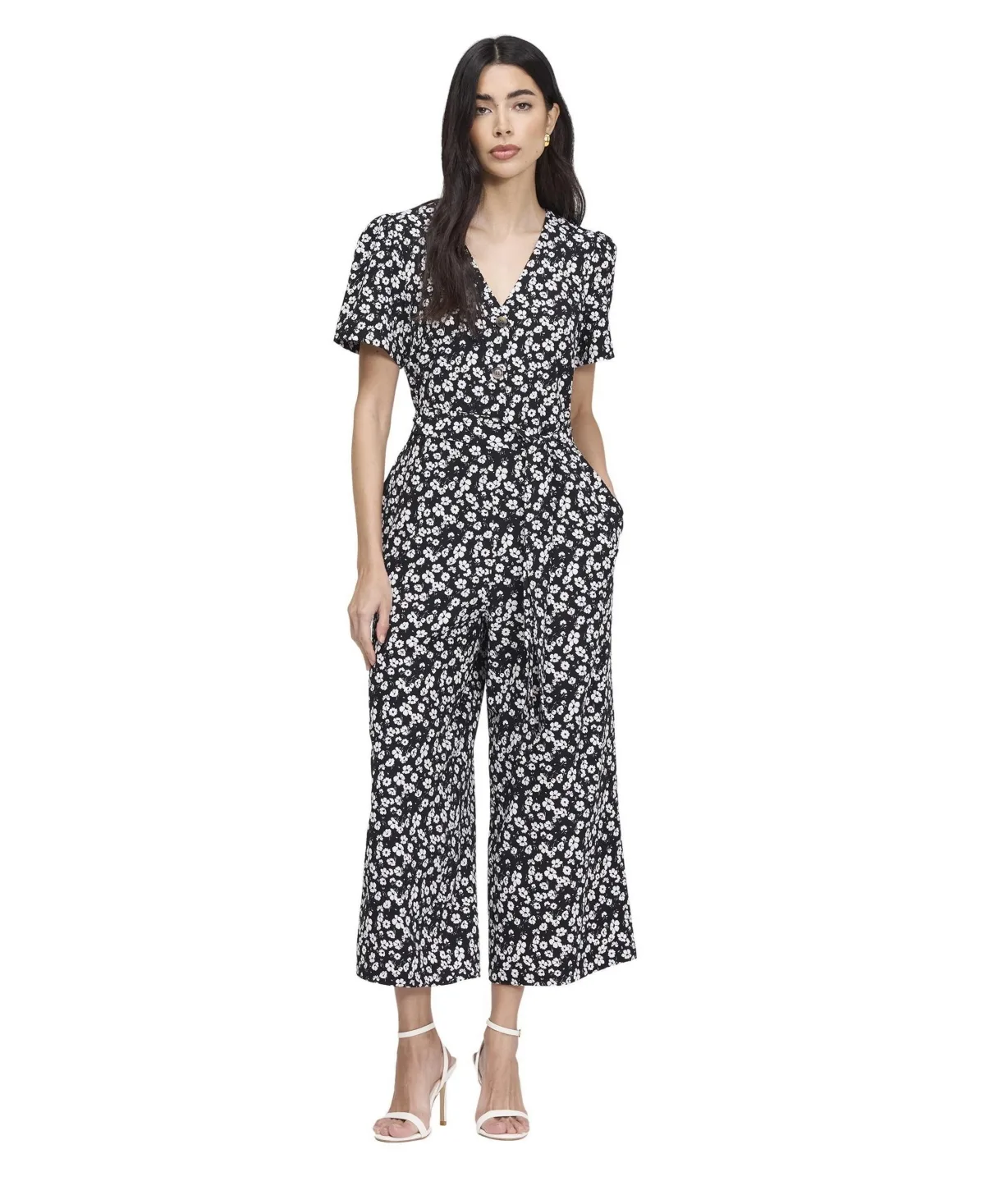 Uma Cropped Wide Leg Jumpsuit