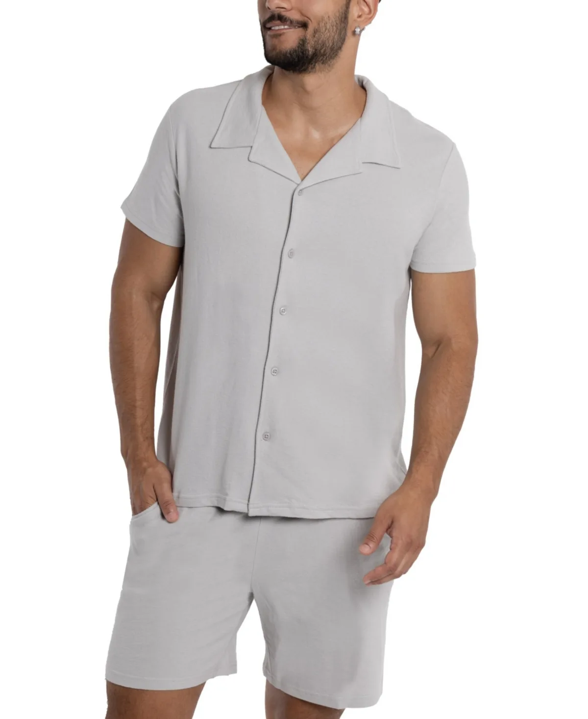 Spring + Mercer Camp Collar Casual Short Sleeve Button-Up Shirt by Spring  Mercer