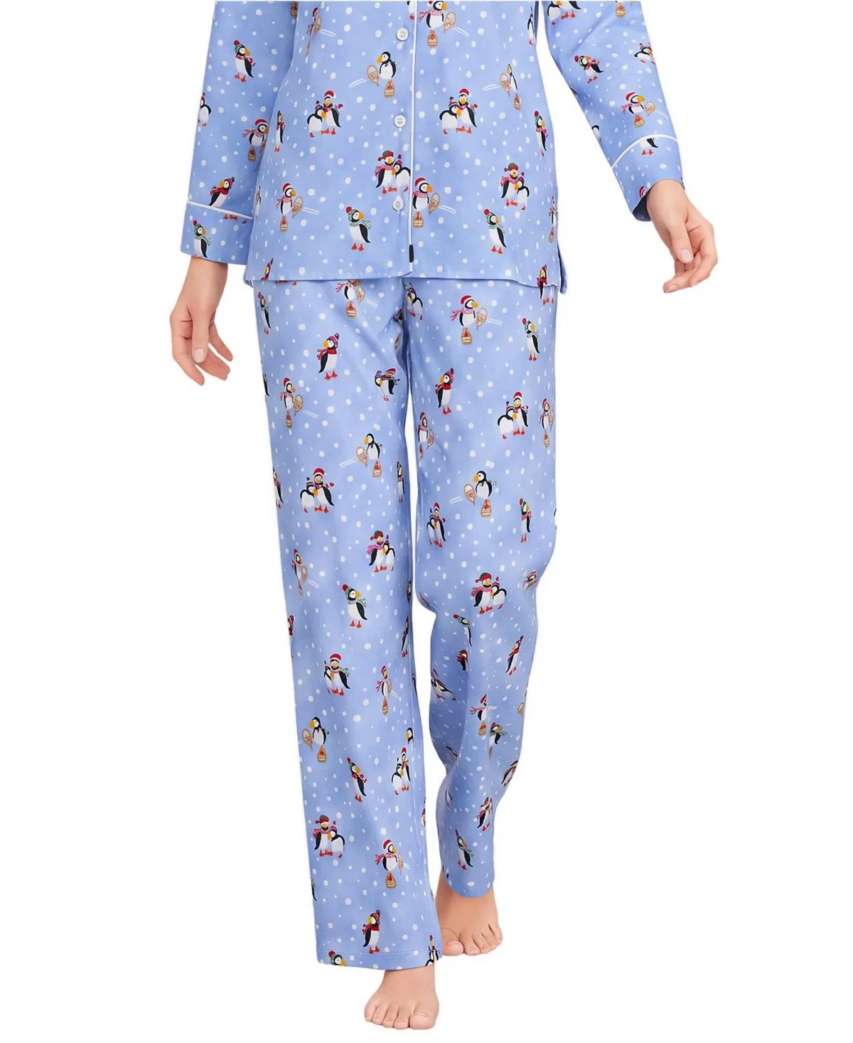 Flannel Wide Leg Sleep Pants