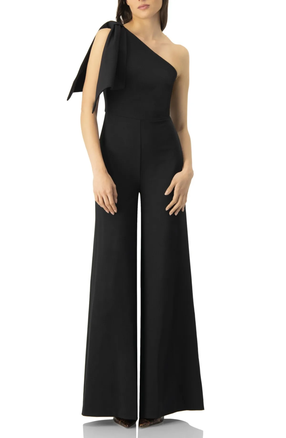 One-Shoulder Wide-Leg Jumpsuit by Ivonne