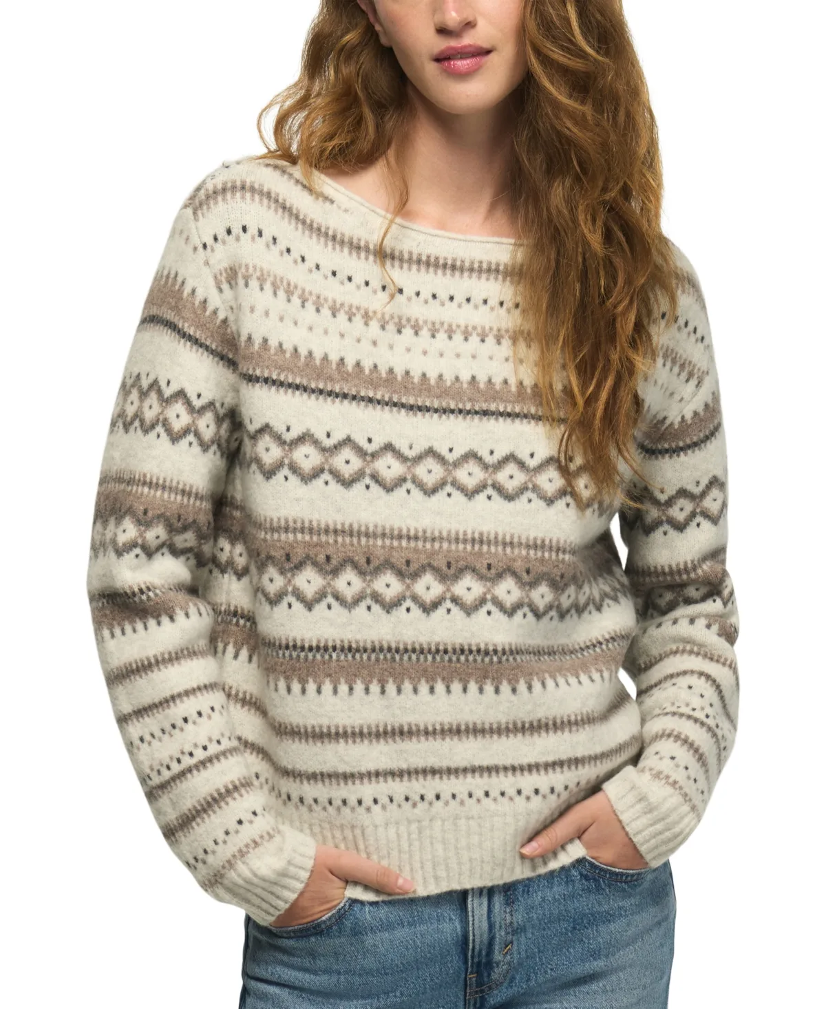 Fair Isle Crewneck Sweater by Lucky Brand