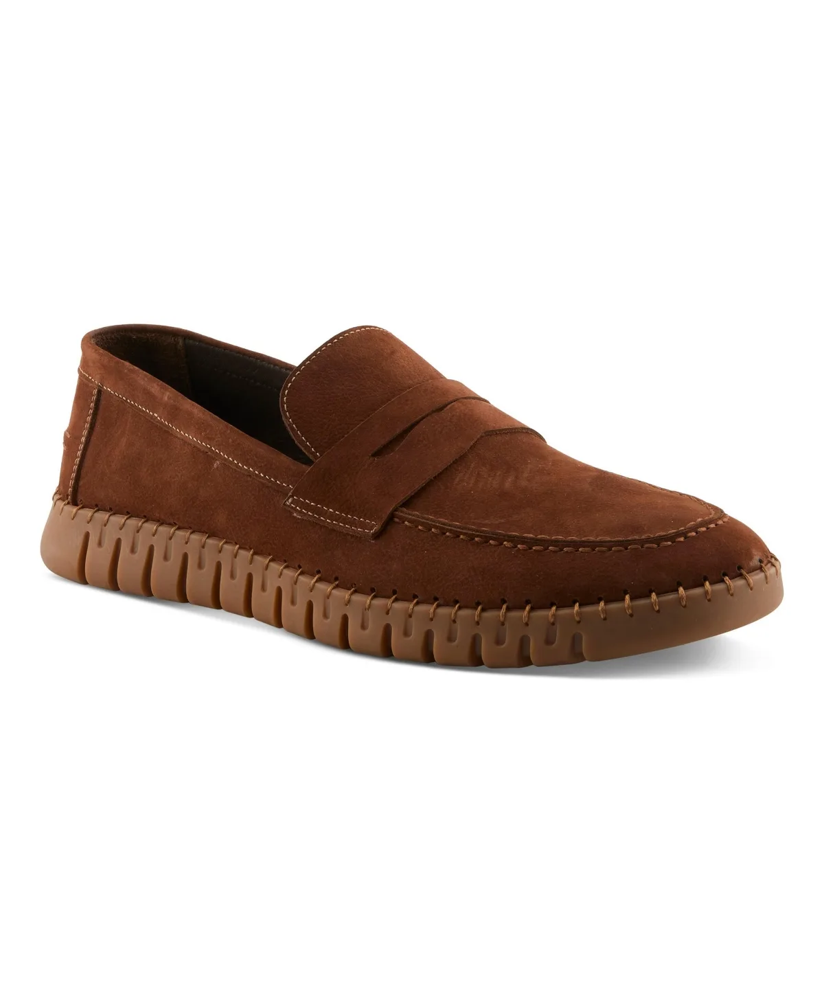 Elio Suede Leather Penny Loafers by Spring Step