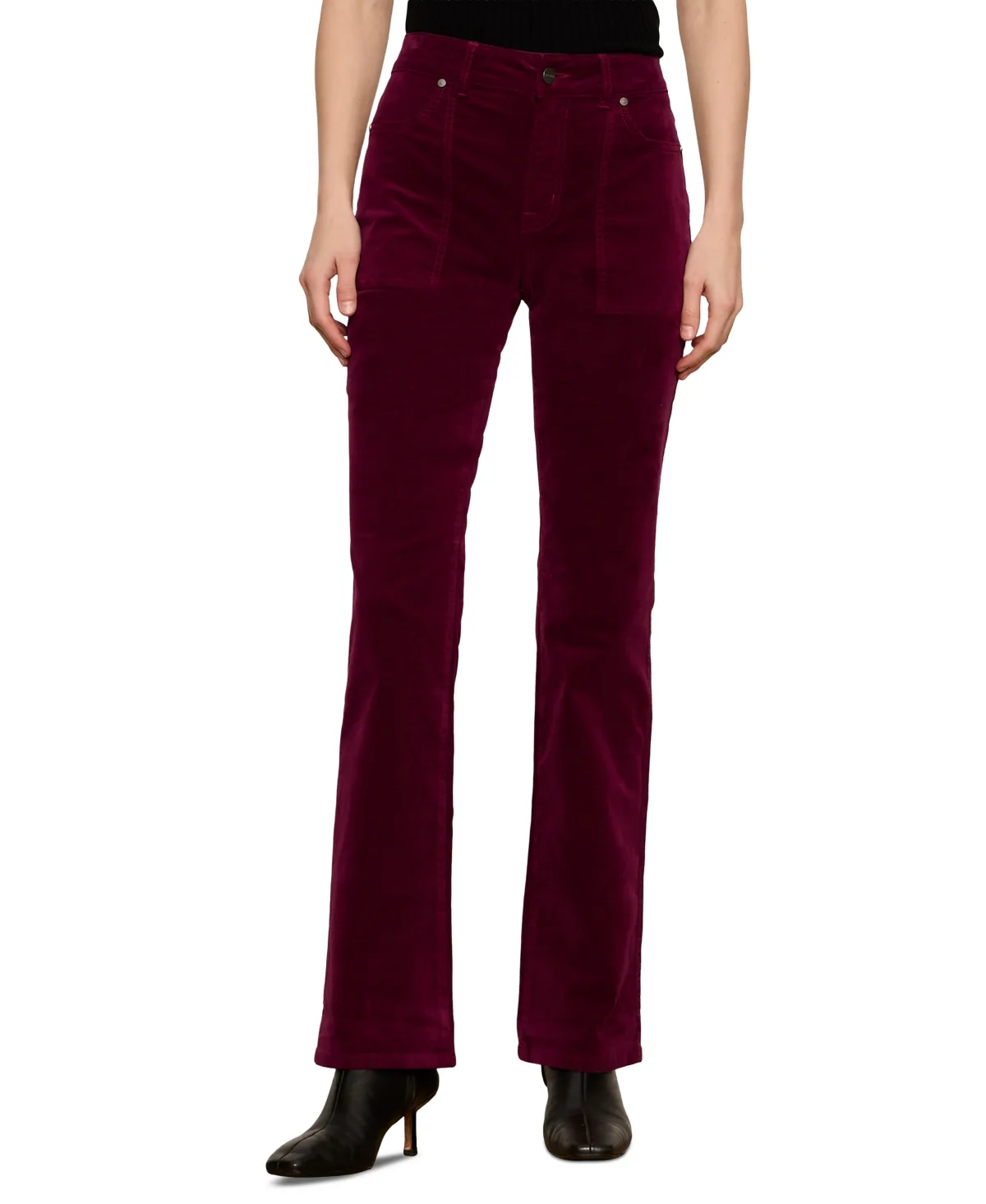 Play Date High-Waist Bootcut Corduroy Pants