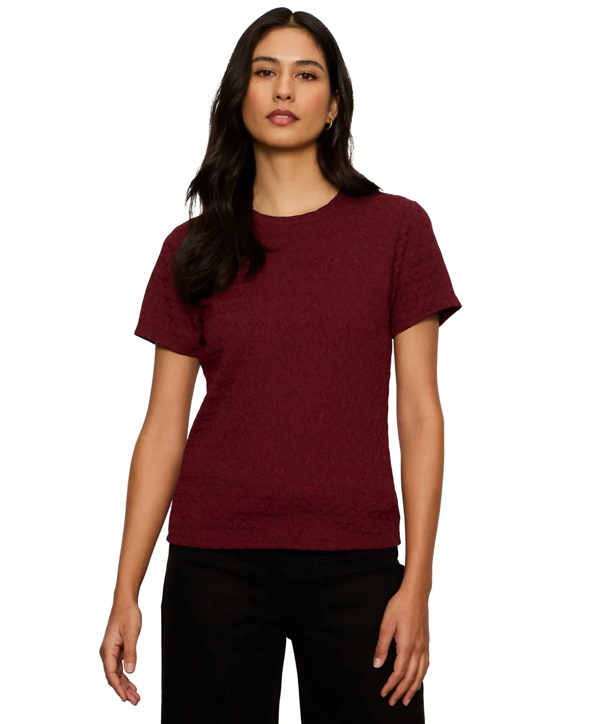 Icon Textured Crewneck T-Shirt by Sanctuary