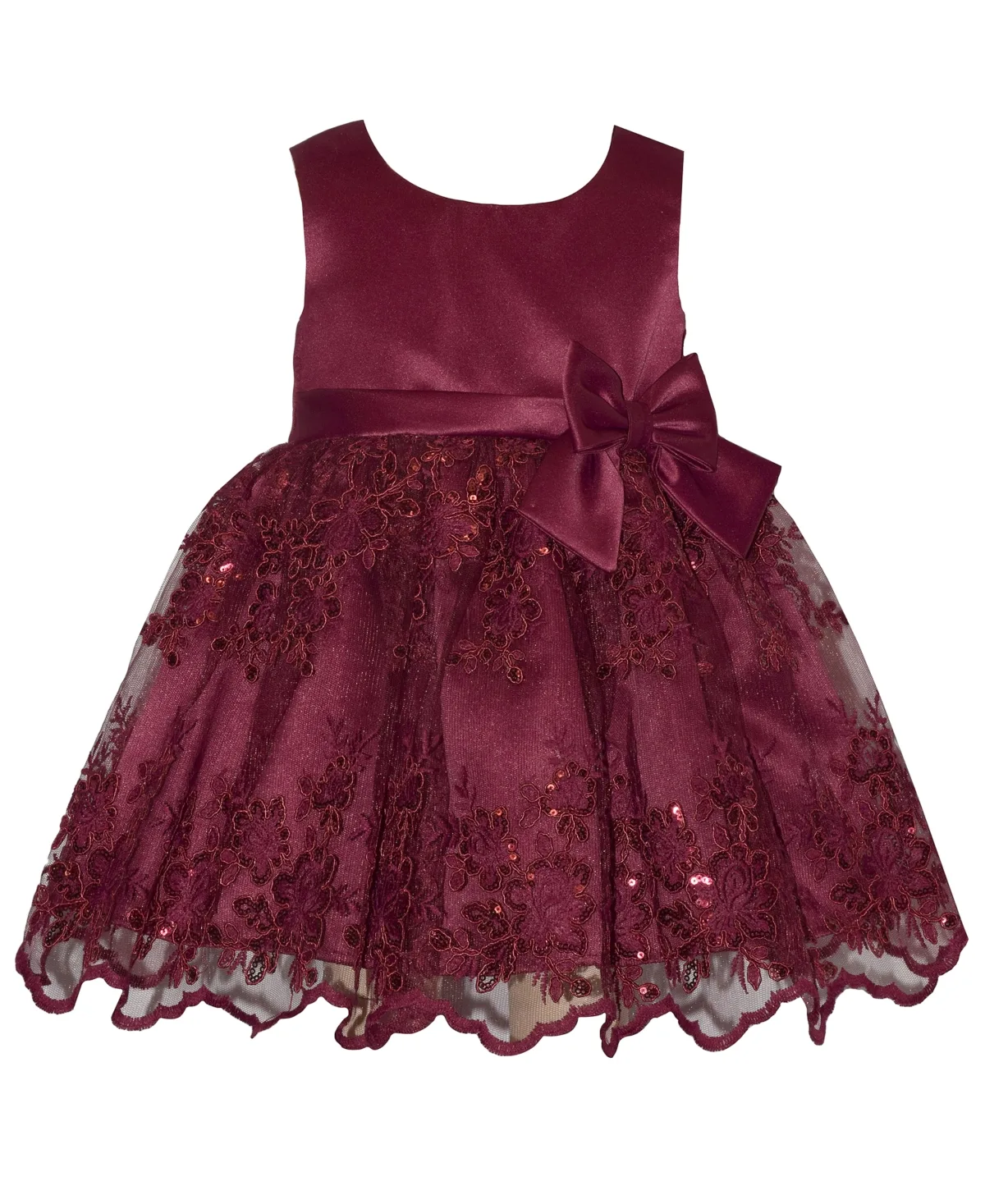 Sequin Border Party Sleeveless Dress by Bonnie Baby