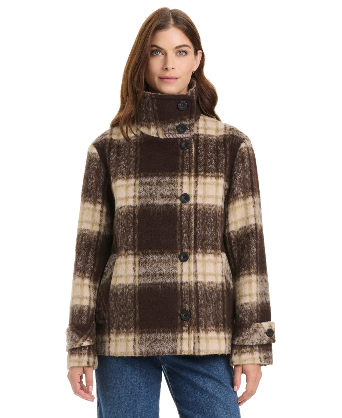 Wool-Blend Short Coat by Vince Camuto