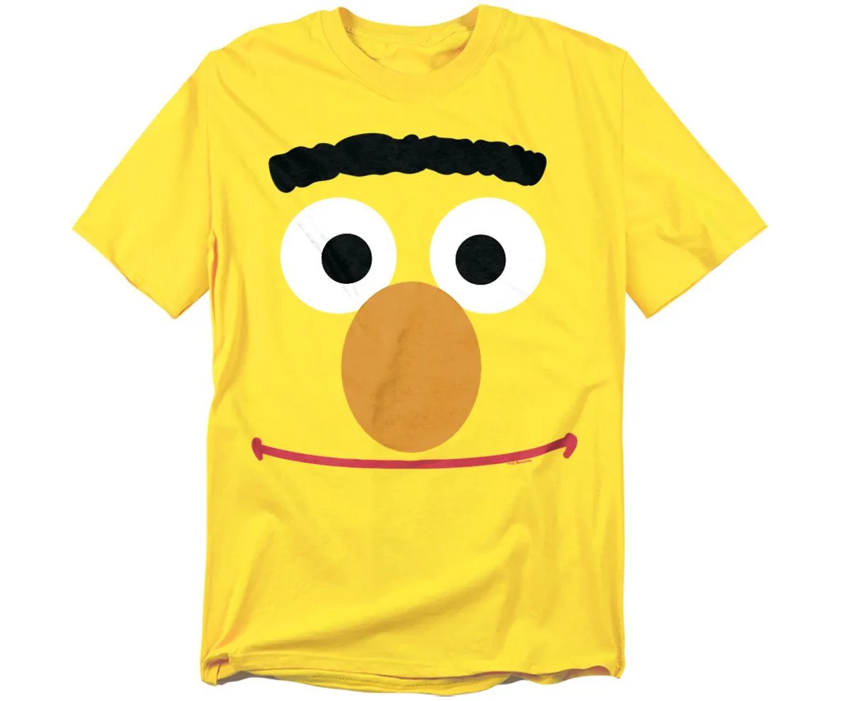 Bert Face Graphic Crew-Neck Short-Sleeve T-Shirt by Sesame Street