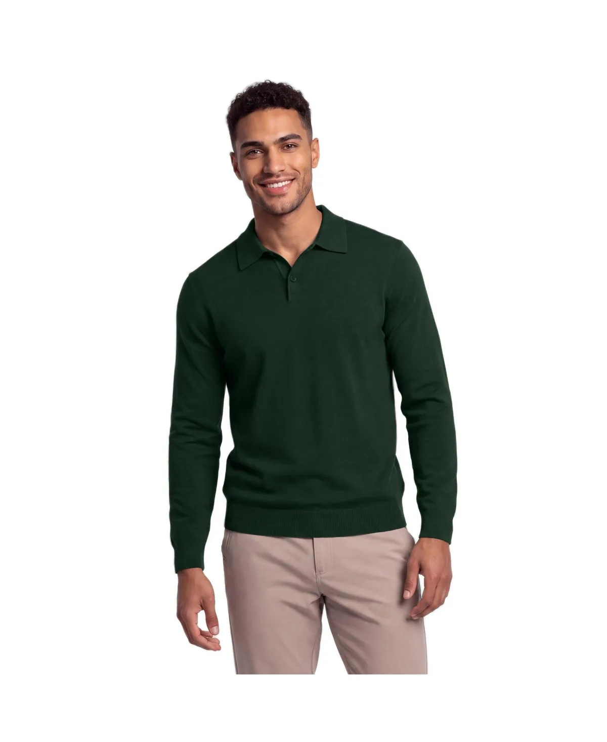 Legacy Resort Long Sleeve Sweater Polo by Jack Archer