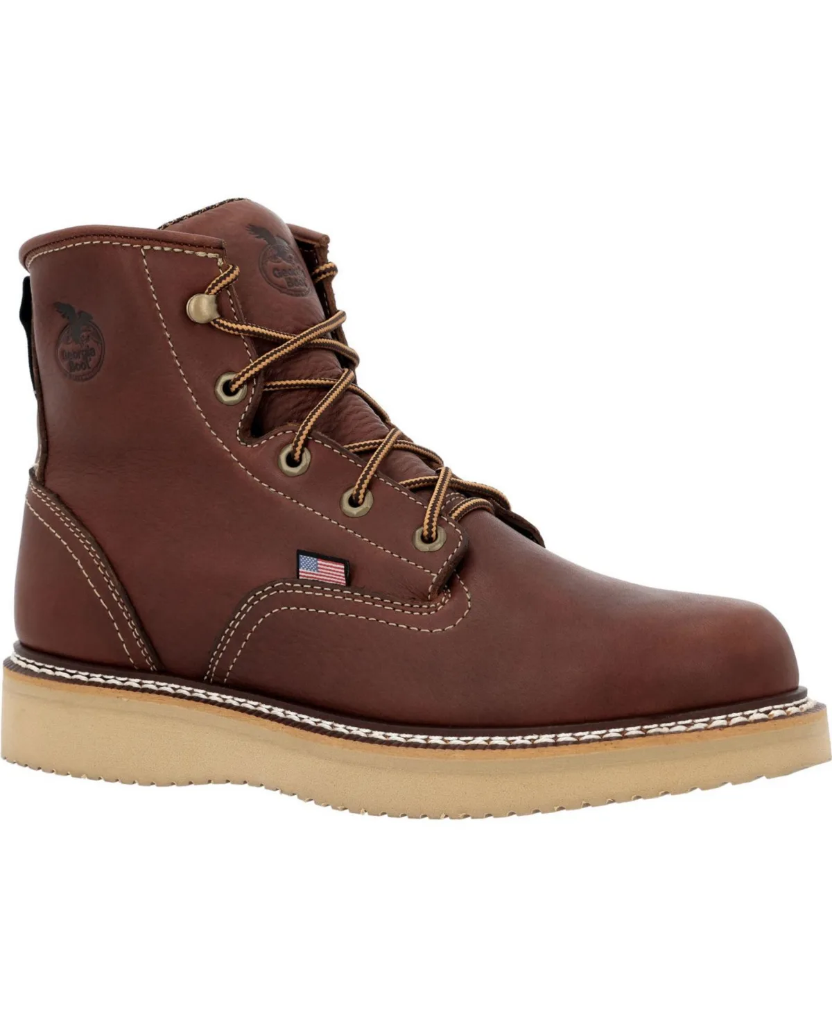 Usa-Made Wedge Spr Leather Work Boot