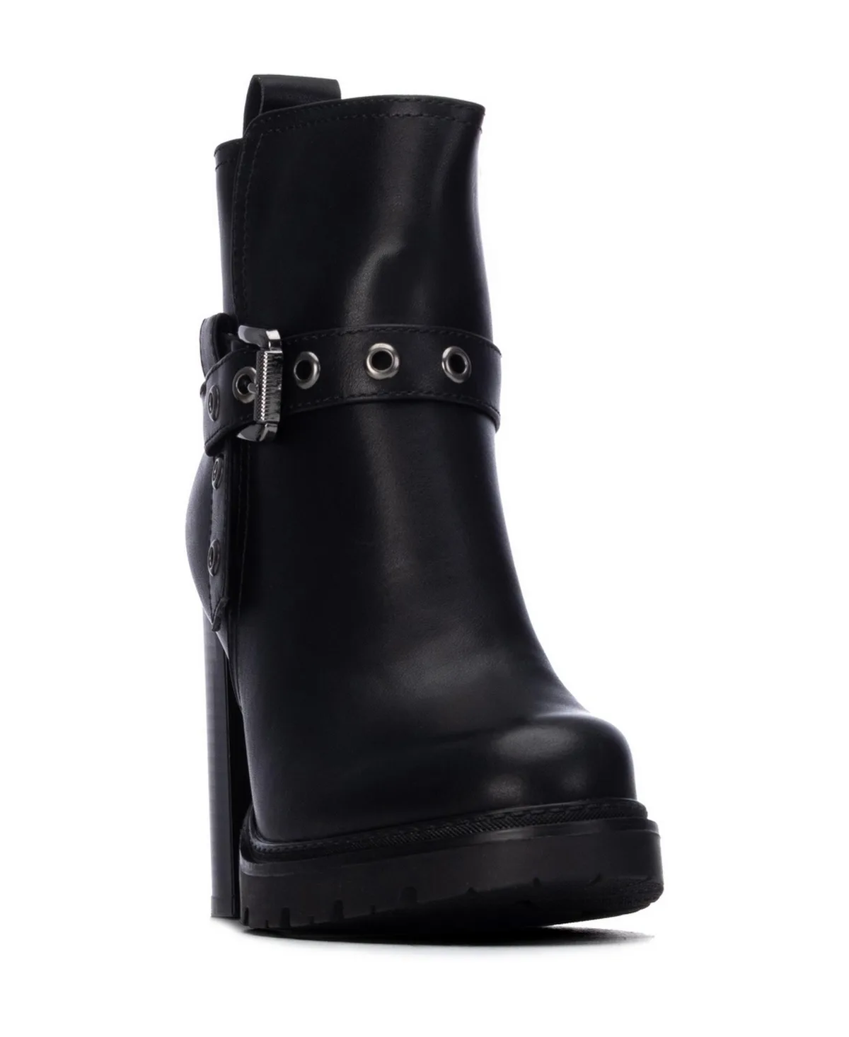 Block-Heel Round-Toe Slip-Resistant Ankle Booties by Xti