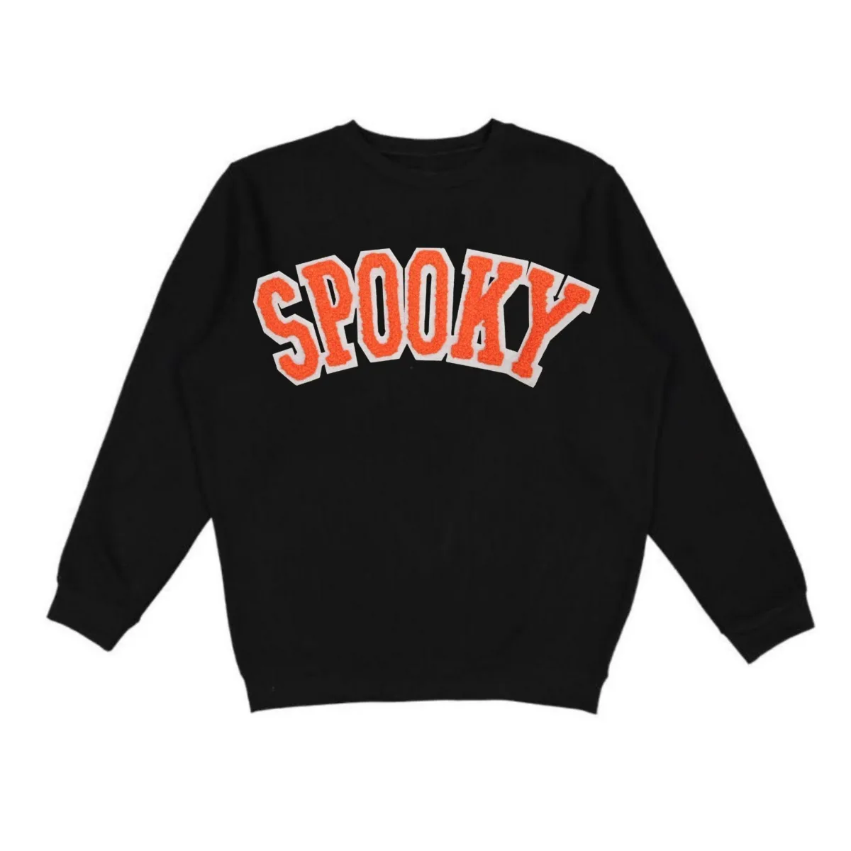 Spooky Orange Patch Halloween Sweatshirt by Sweet Wink