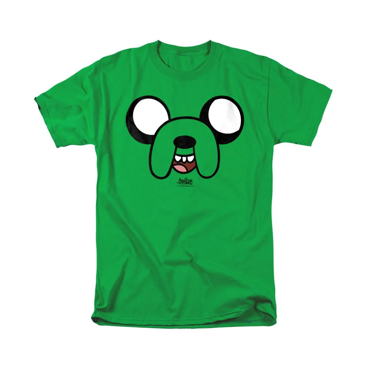 Jake Head Graphic Crewneck T-Shirt by Adventure Time